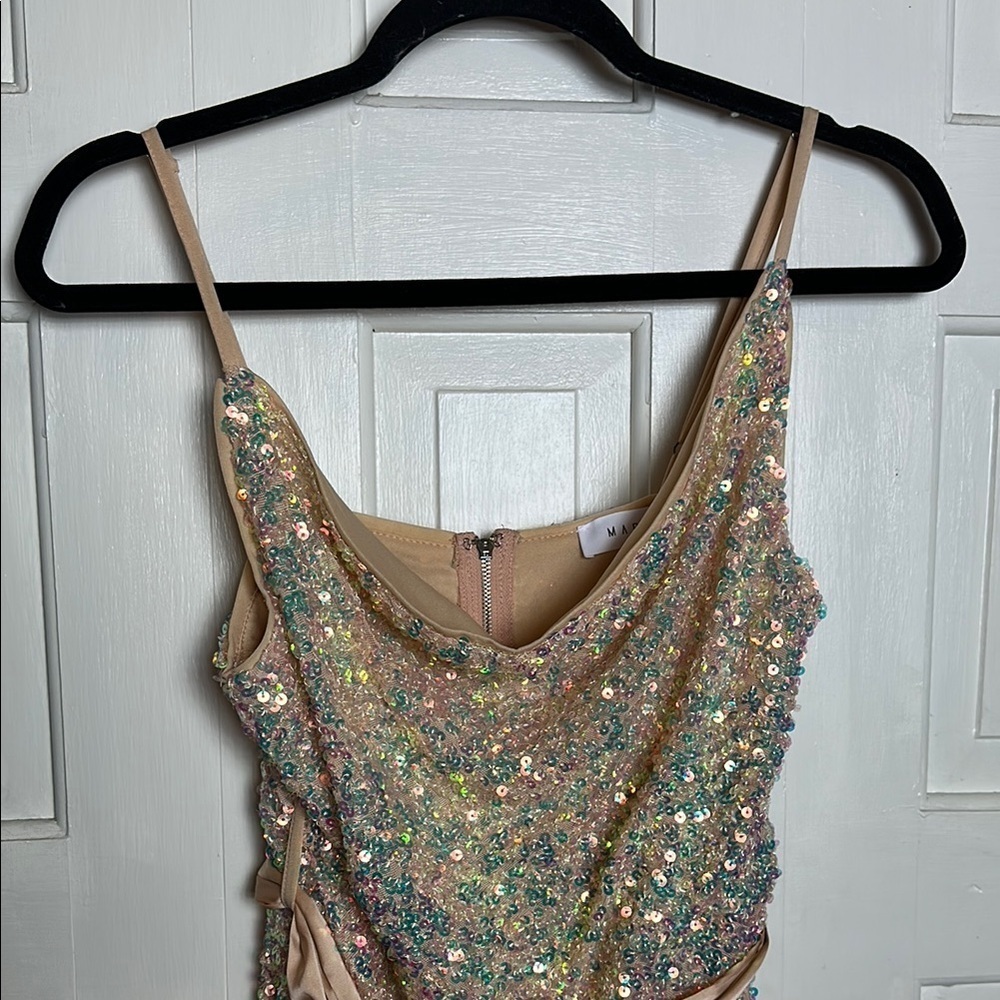 Mable Sheath Mini Dress with Spaghetti Straps for Cocktail size medium - Picture 8 of 13